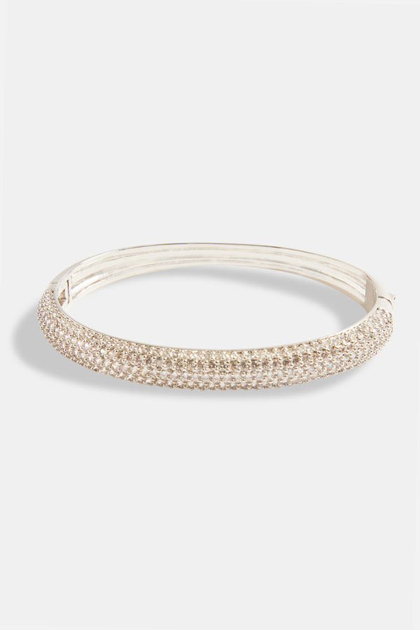 8mm Iced CZ Pave Bangle