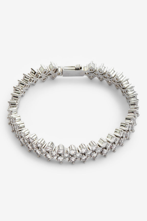 10mm Iced Prong Bracelet