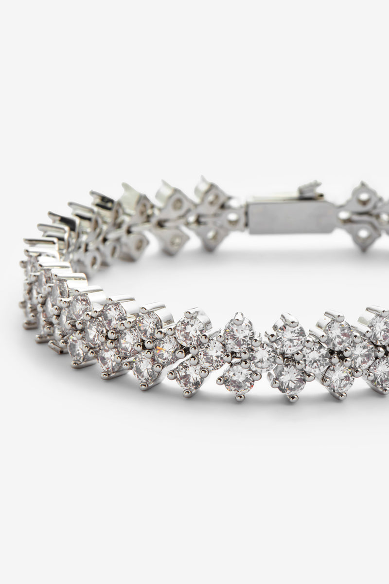 10mm Iced Prong Bracelet