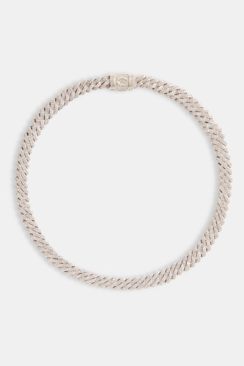 10mm Iced Prong Link Chain
