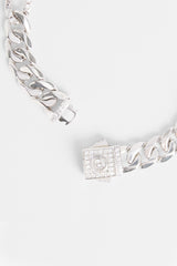 7mm Polished And Iced Figaro Bracelet