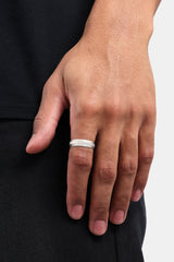 925 4mm Sterling Silver Polished Edge Ring