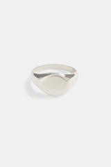 11mm Polished Round Signet Ring