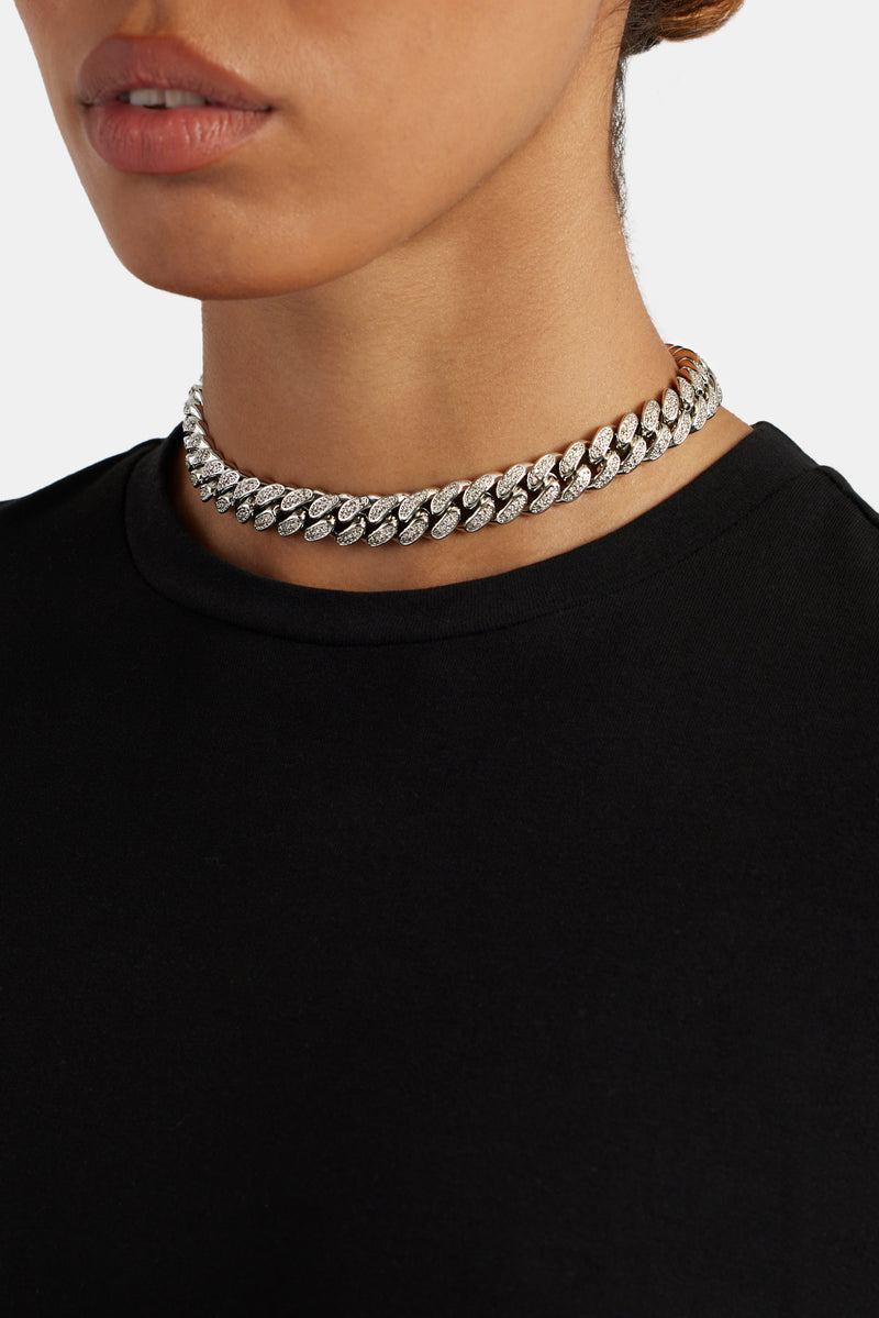 12mm Iced Out Cuban Choker