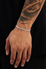 Polished Diamond Cut Bracelet - 5mm