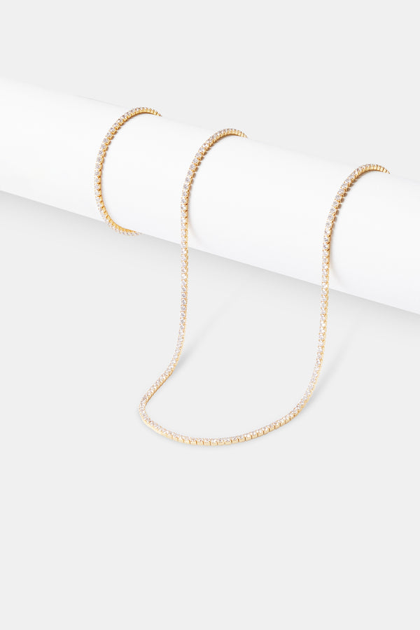 Micro Tennis Chain & Bracelet - Gold