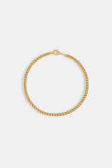 3mm Franco Bracelet - Gold