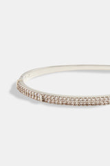 4mm Iced CZ Pave Mix Bangle