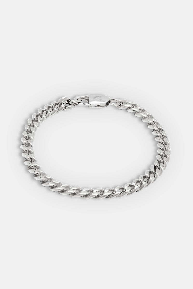 5mm Miami Cuban Chain + Bracelet with Iced Baguette Centre Ring Bundle