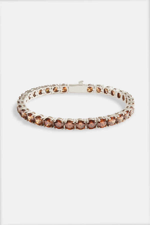 5mm Tennis Bracelet - Coffee