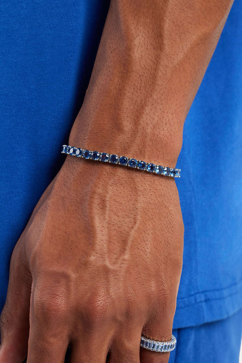 5mm Tennis Bracelet - Cobalt