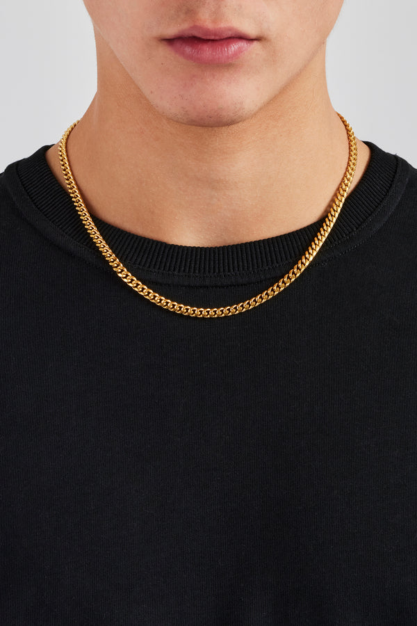 5mm Miami Cuban Chain - Gold