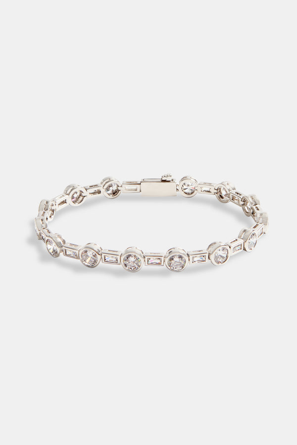 6mm Iced CZ Mixed Shape Bracelet