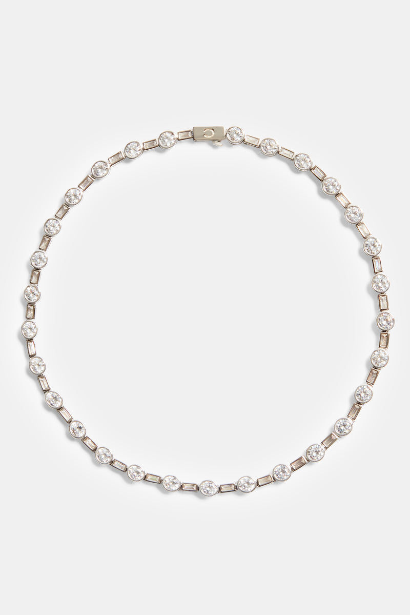 6mm Iced CZ Mixed Shape Choker