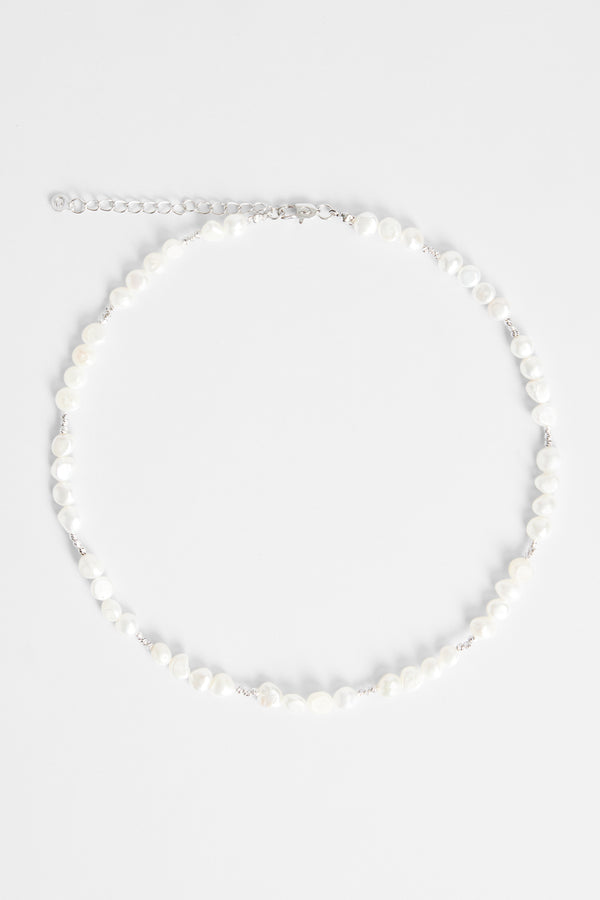 6mm Freshwater Pearl and Bead Cluster Necklace