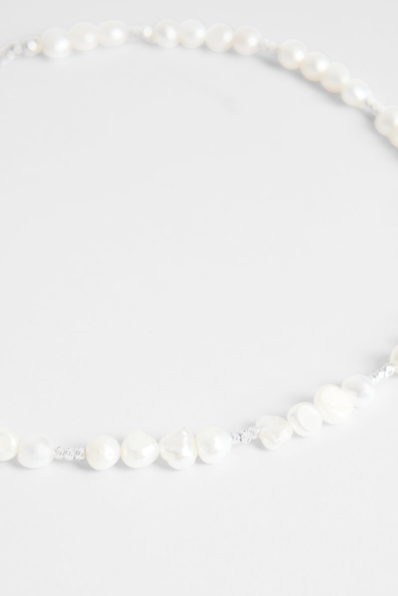 6mm Freshwater Pearl and Bead Cluster Necklace