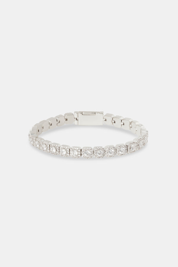 7mm Clustered Tennis Bracelet