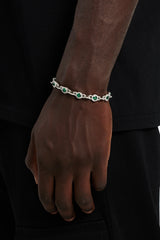 9mm Green Centre Link Bracelet