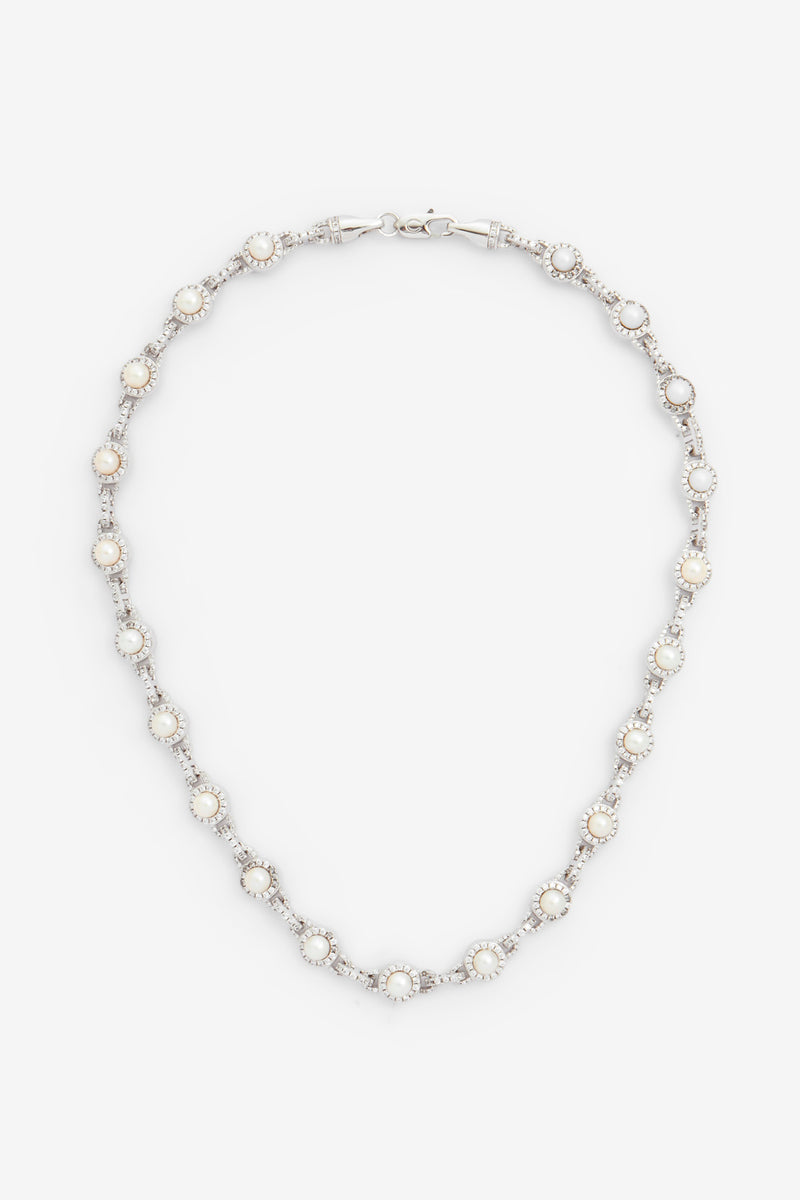 9mm Iced & Freshwater Pearl Chain