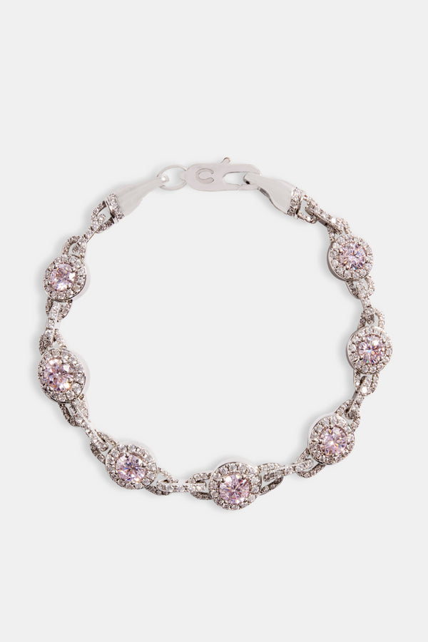 9mm Pink Centre Link Bracelet