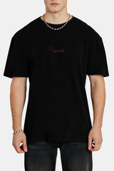 Playing Card Print T-Shirt - Black