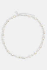 Baroque Freshwater Pearl Necklace - White