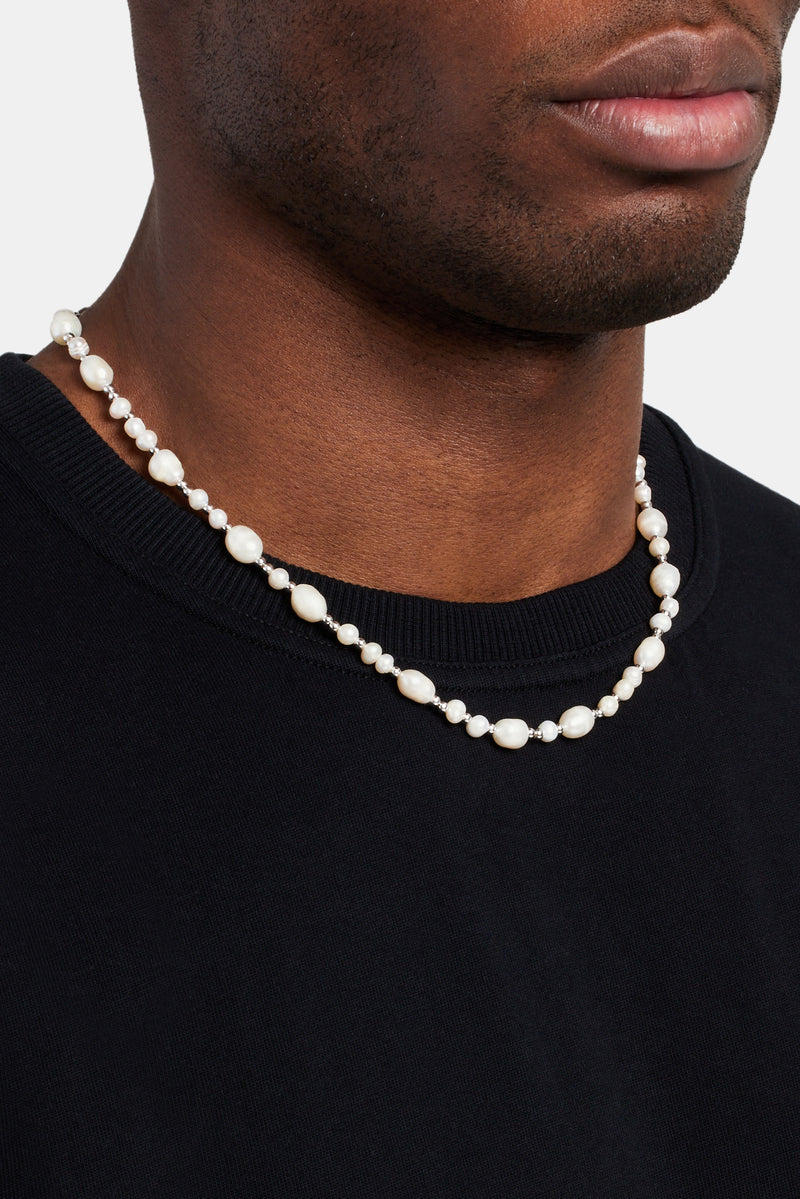 Baroque Freshwater Pearl Necklace - White