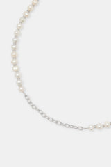 Freshwater Pearl & Chain Mix Belly Chain - 6mm