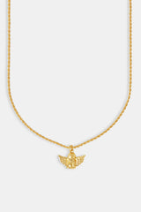 15mm Cherub Rope Necklace - Gold