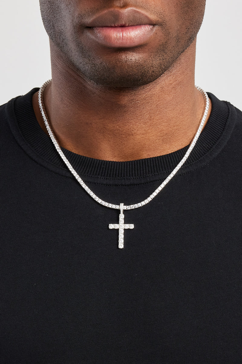 Moissanite Cross Pendant