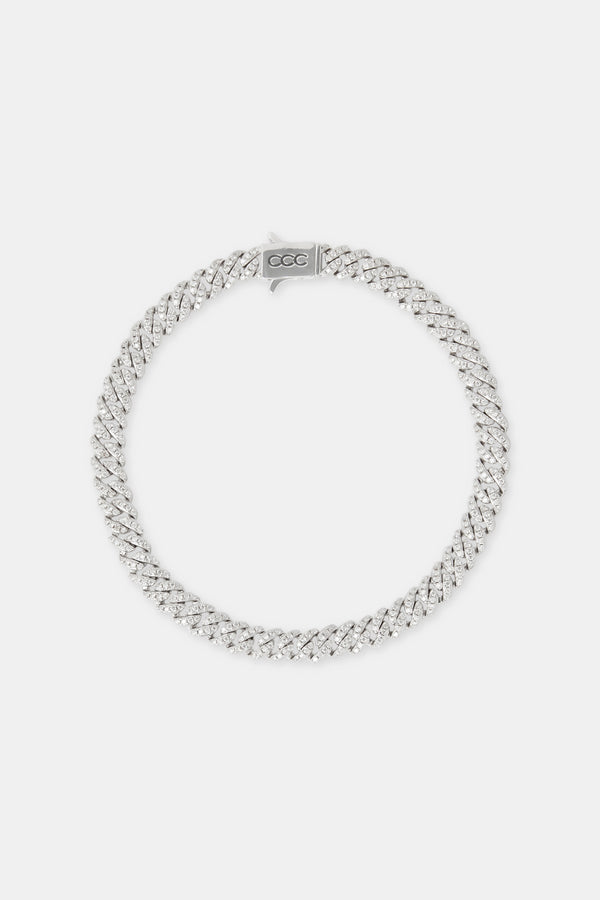 Moissanite Cuban Bracelet - 6mm