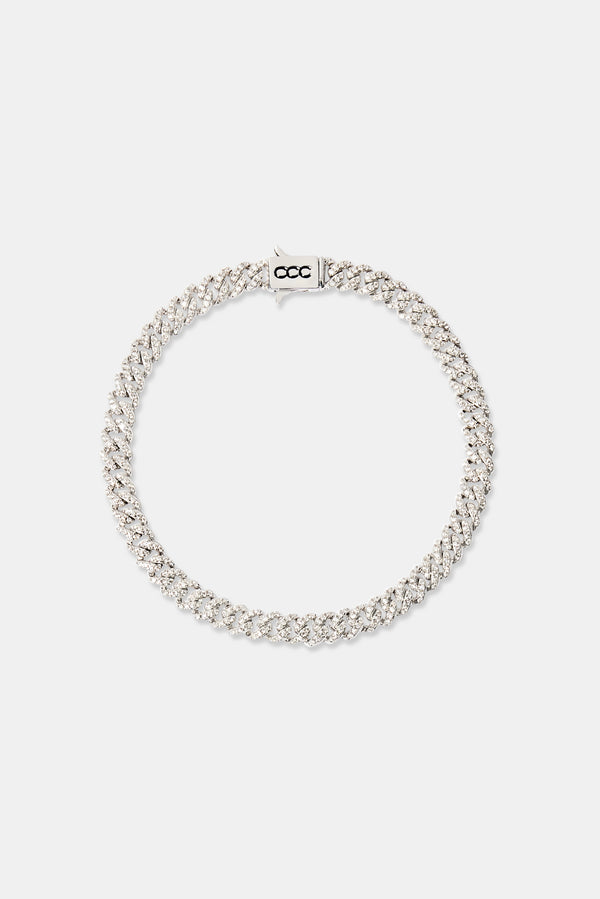 Moissanite Cuban Bracelet - 6mm