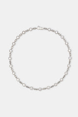 Iced Round & Rectangle Stone Tennis Chain - 6mm