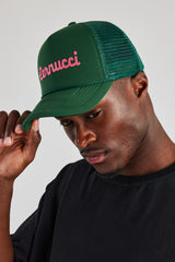 Cernucci Script Mesh Trucker - Green