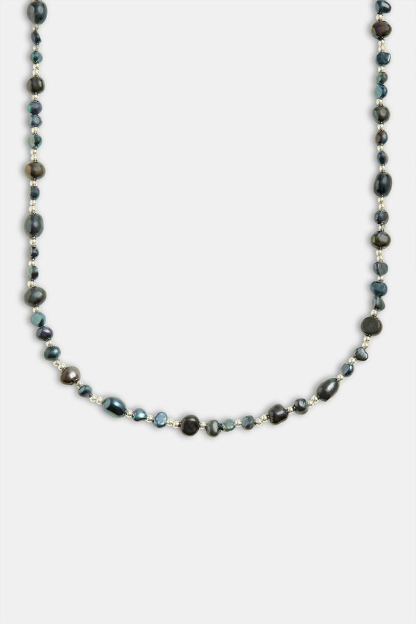 Beaded Baroque Pearl Necklace