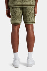 Bandana Knit Short - Green