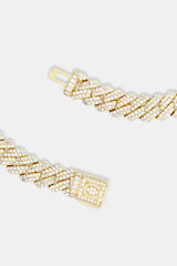 8mm Gold Plated Prong Cuban Choker