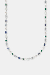 Blue Micro Multi Gemstone & Opal Chain - 6mm