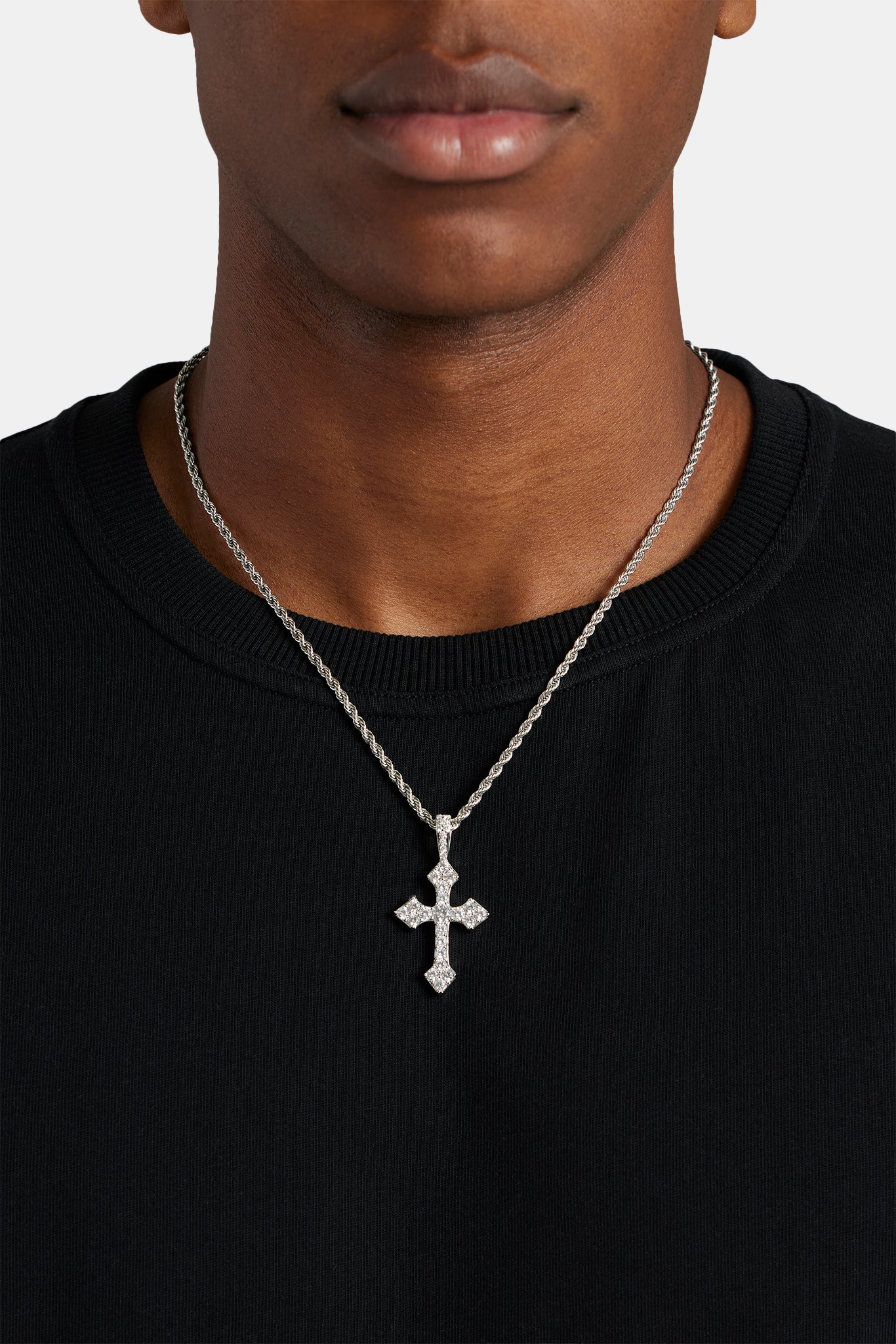 Cross pull chain shops necklace