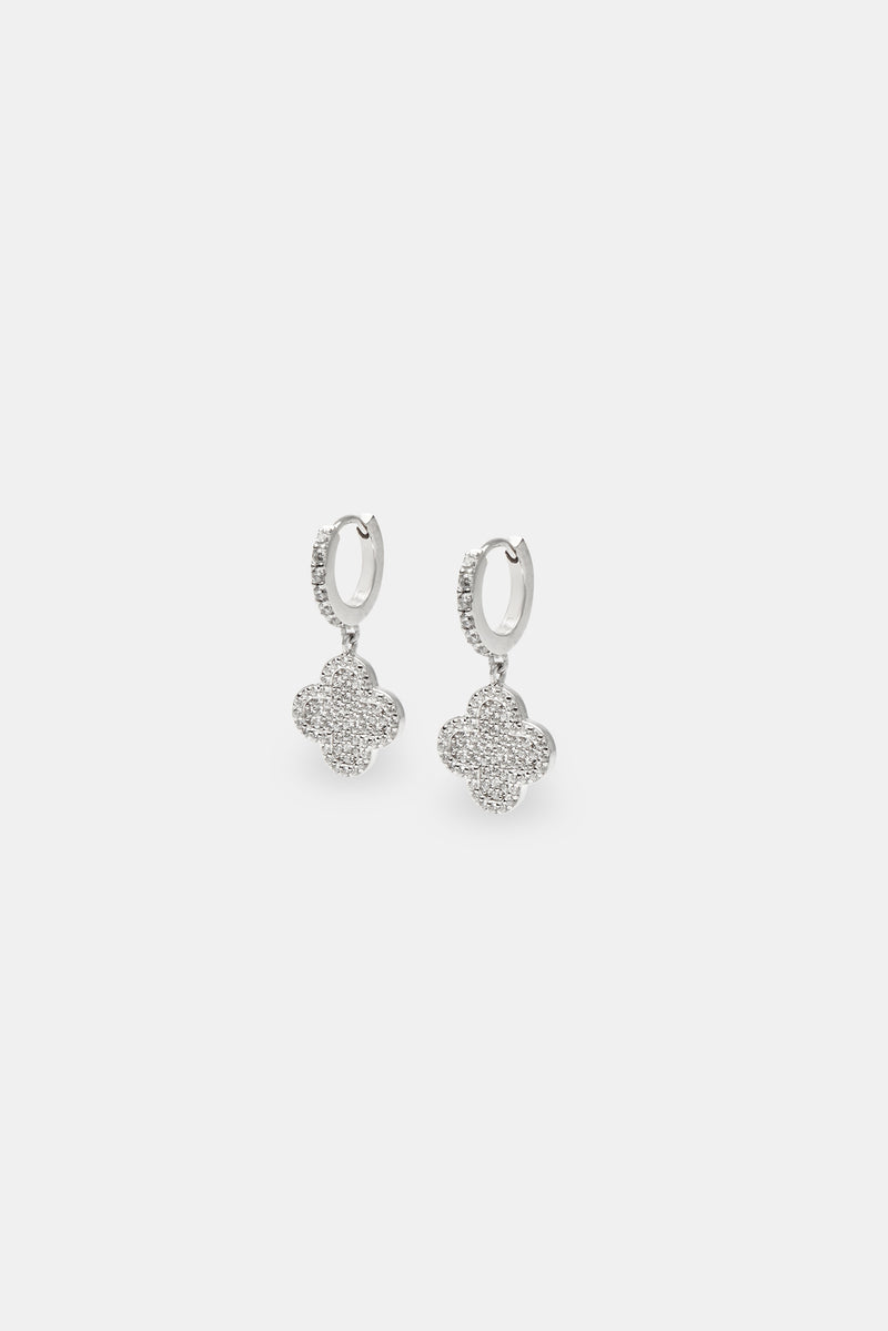 Iced Motif Drop Earrings