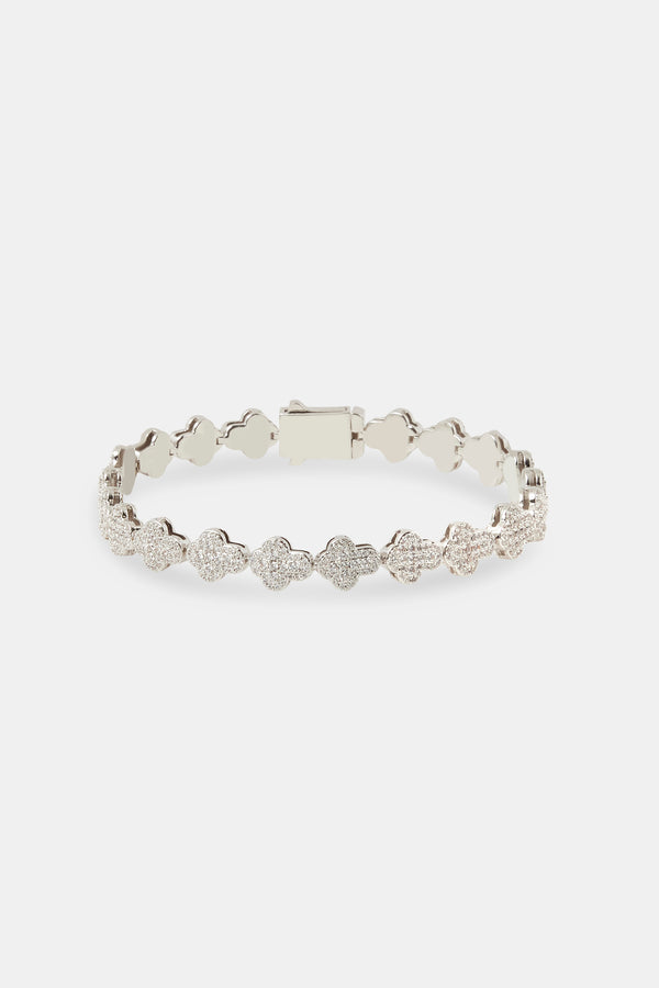 Iced Cross Bracelet - 8mm