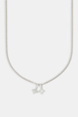 Iced Double Star Cuban Necklace - 10mm