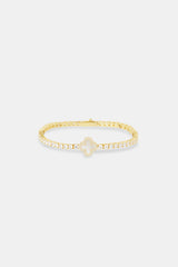 Motif Mother of Pearl Tennis Bracelet - 3mm