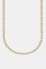 Opal & Baguette Chain - 5mm - Gold