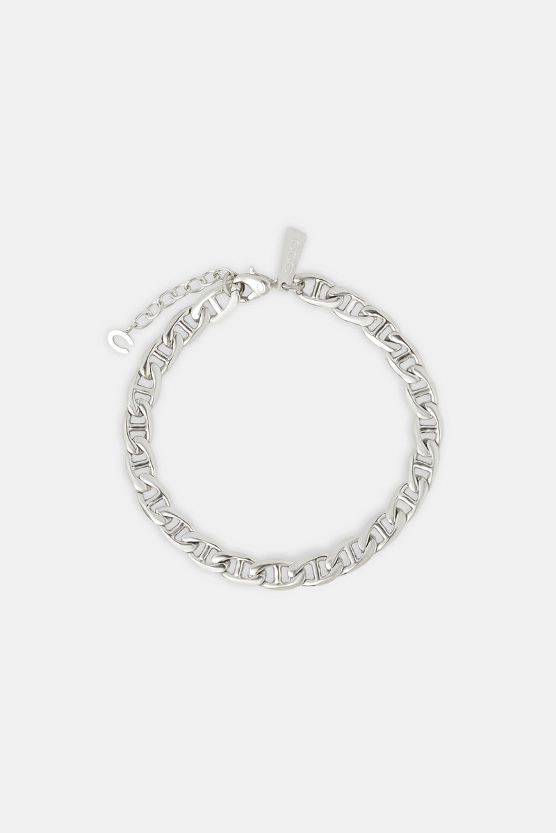 Polished Mariner Link Bracelet - 6mm