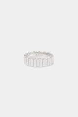 Polished Panelled Ring - 6mm