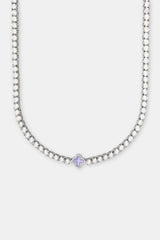 Lilac Motif Tennis Chain