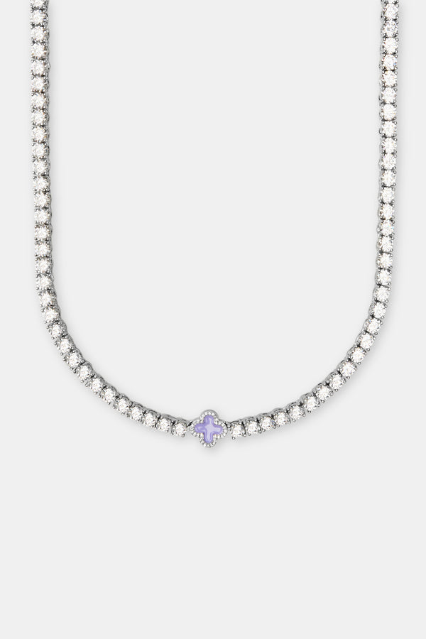 Lilac Motif Tennis Chain