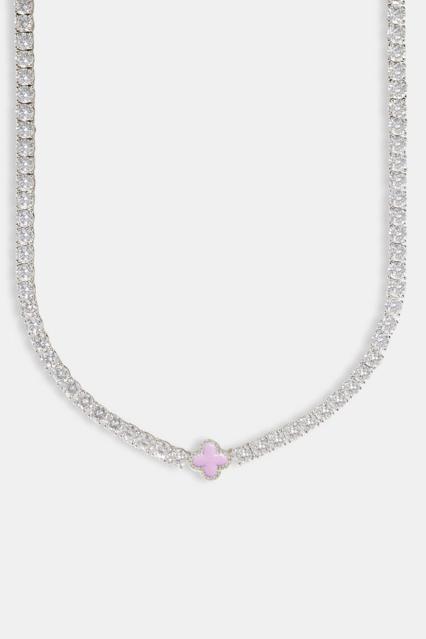 Lilac Motif Tennis Chain