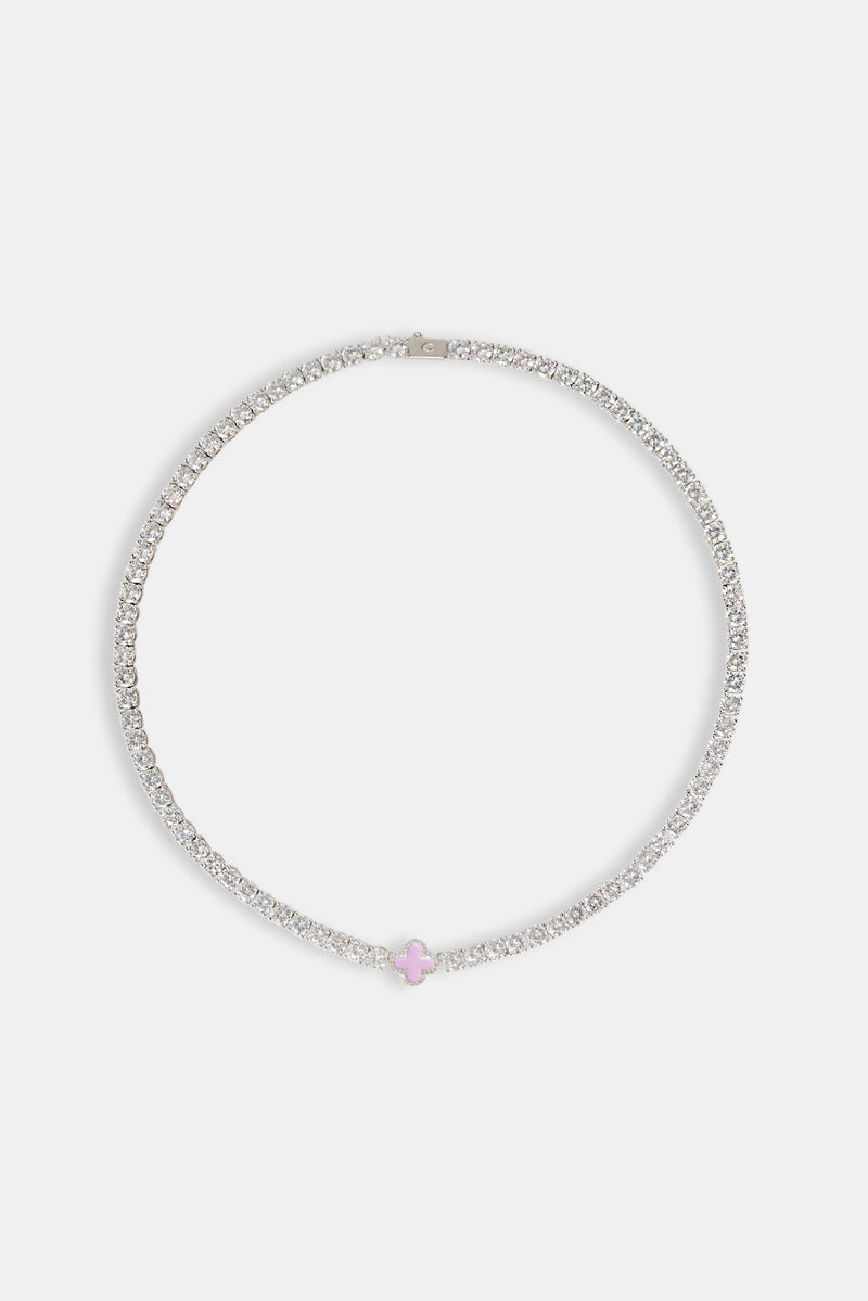 Lilac Motif Tennis Chain